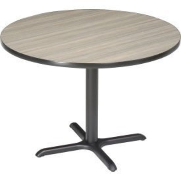 National Public Seating Interion 42 Round Restaurant Table, Charcoal CTXB42RPT